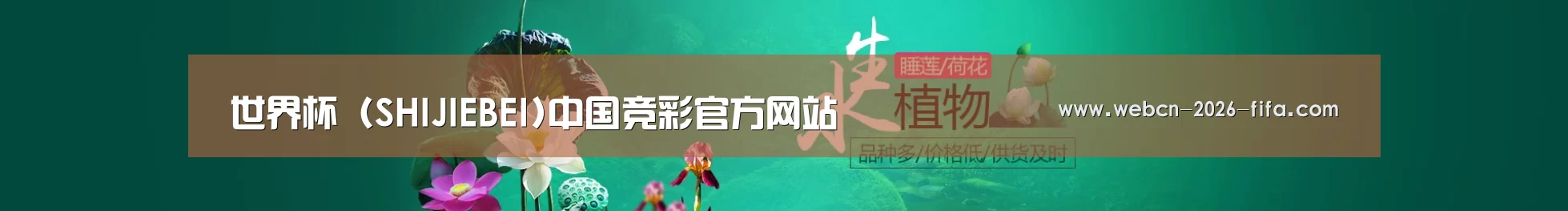鲜花水草花卉网站模板